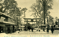 明治末 天満宮の雪
